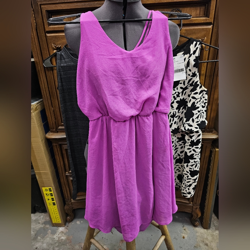 Lush hot pink dress
